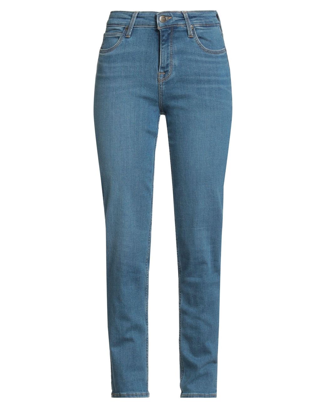 Lee Jeans Blue Jeans Cotton, Polyester, Elastane