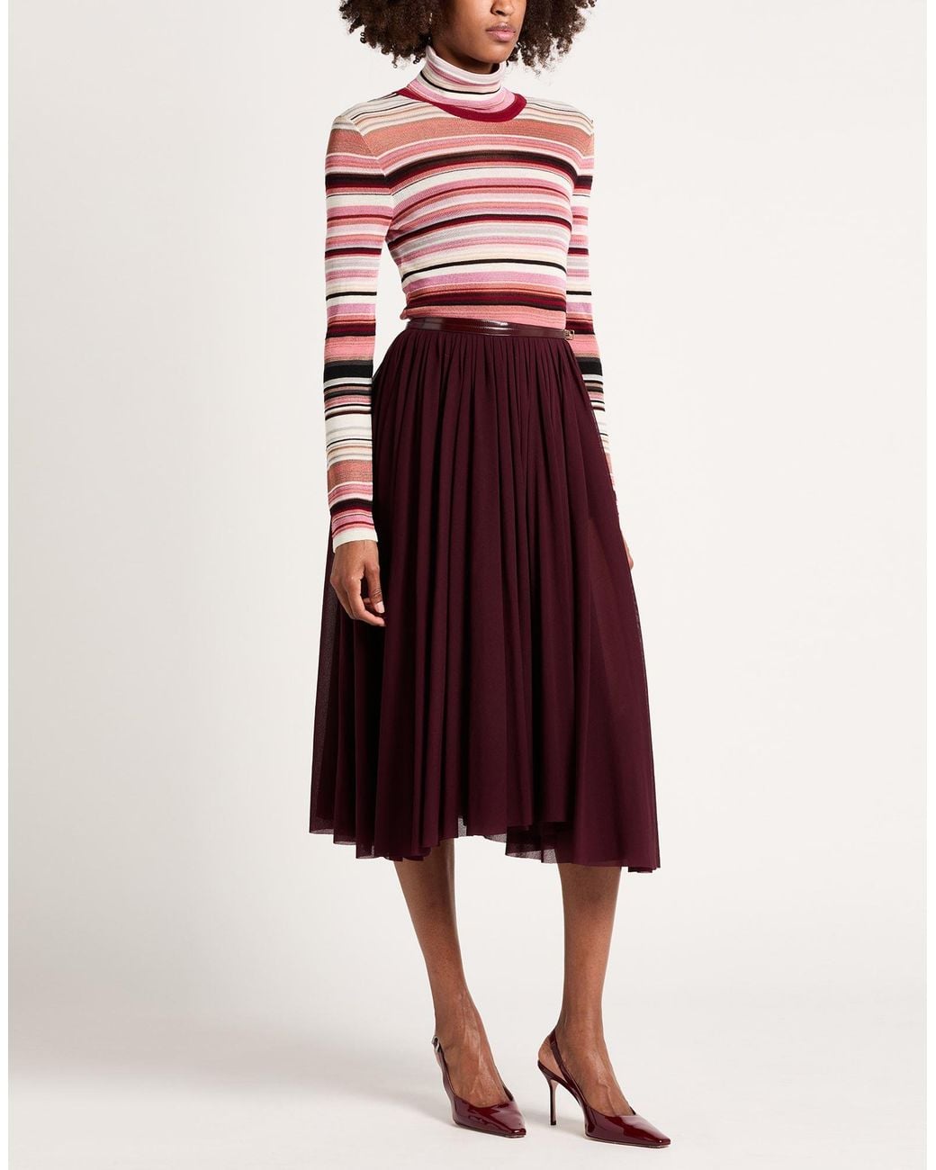 Col Roulé Missoni en coloris Red