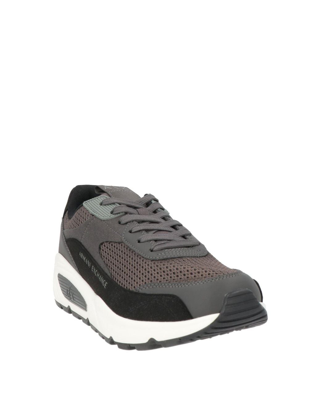 ARMANI EXCHANGE Gray Sneakers Textile Fibers, Synthetic Material for men