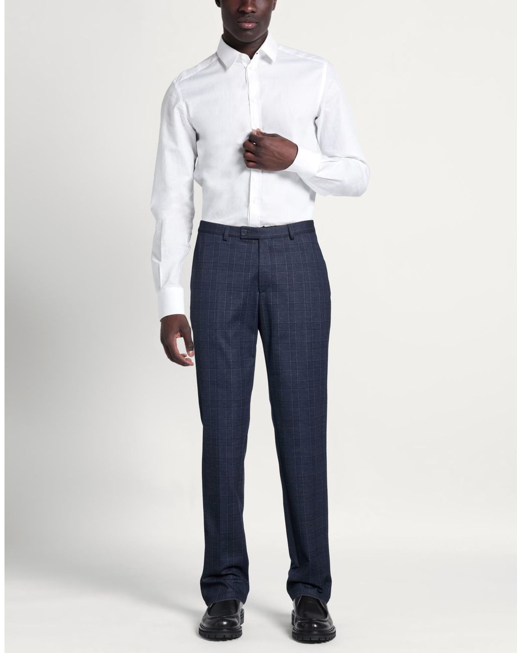 DIGEL Blue Midnight Pants Polyester, Viscose, Elastane for men