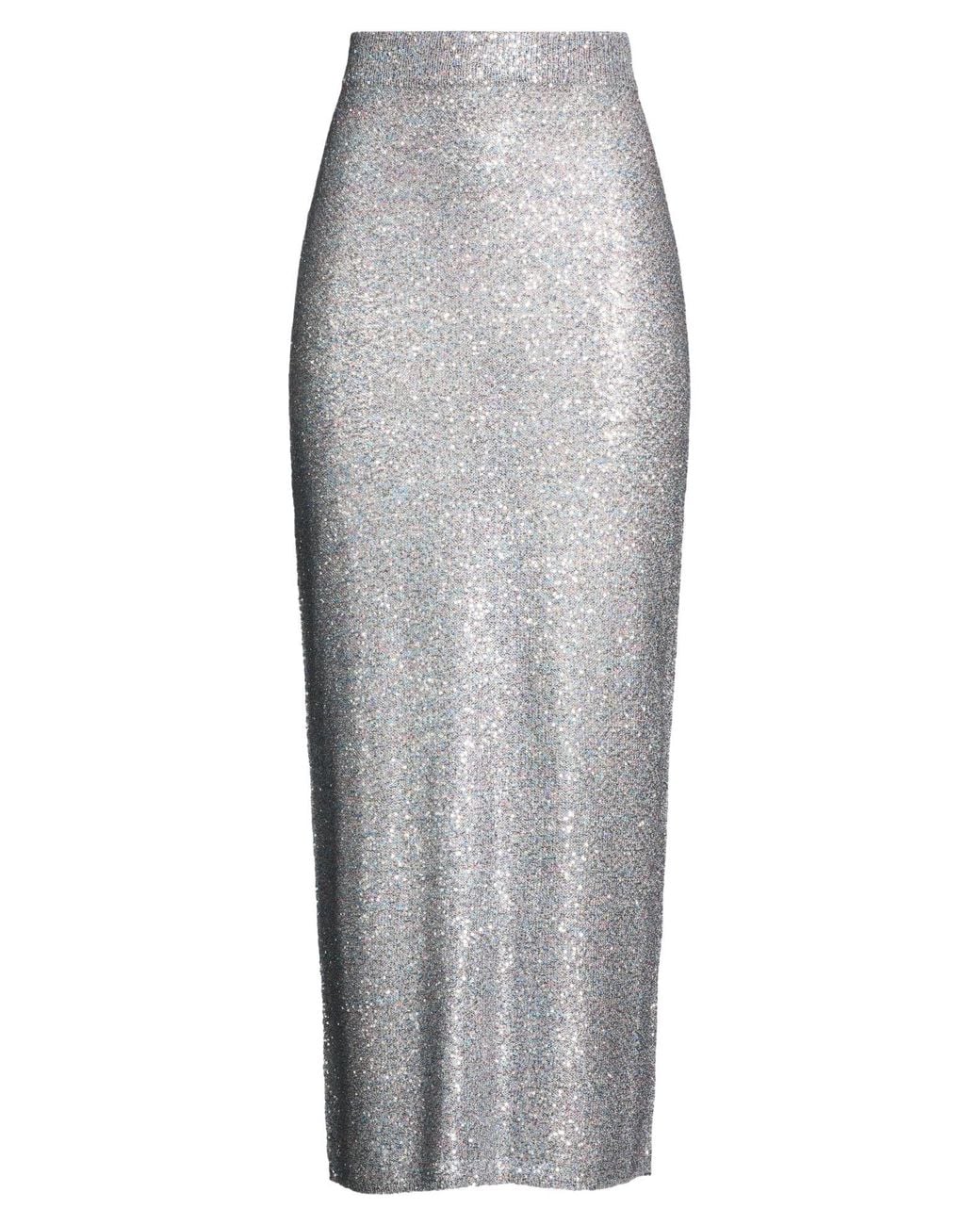 Alysi Gray Maxi Skirt