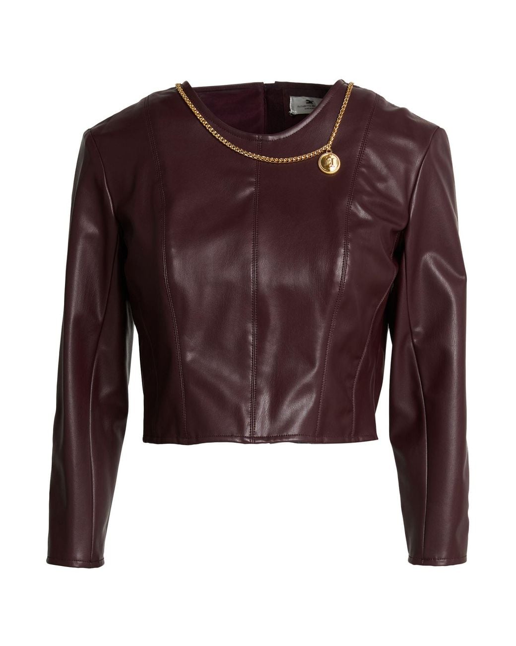 Elisabetta Franchi Red Top Viscose, Elastane, Polyurethane