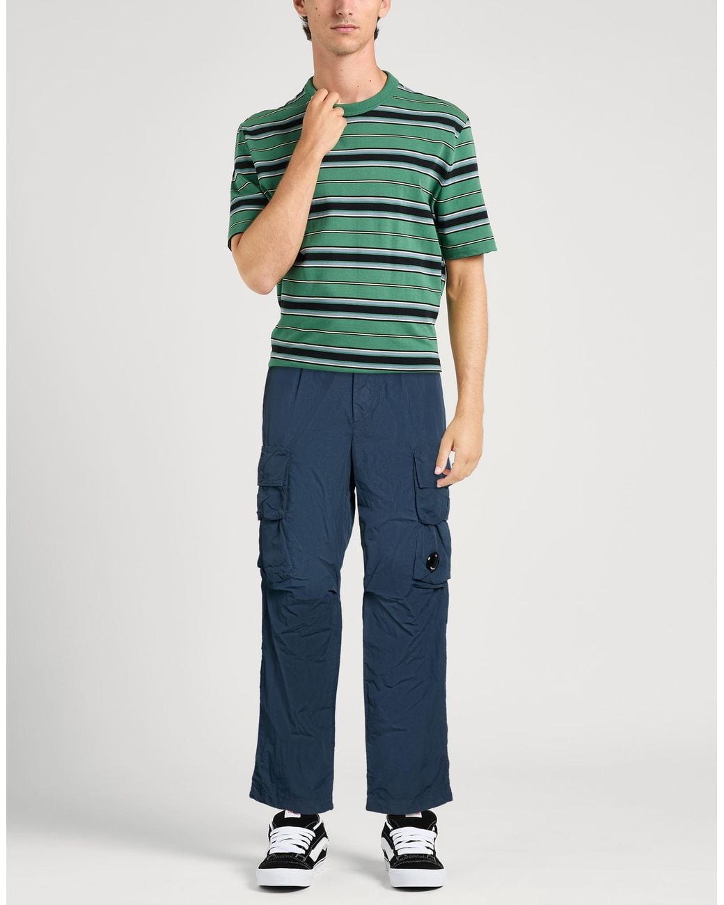 C P Company Blue Midnight Pants Polyamide for men