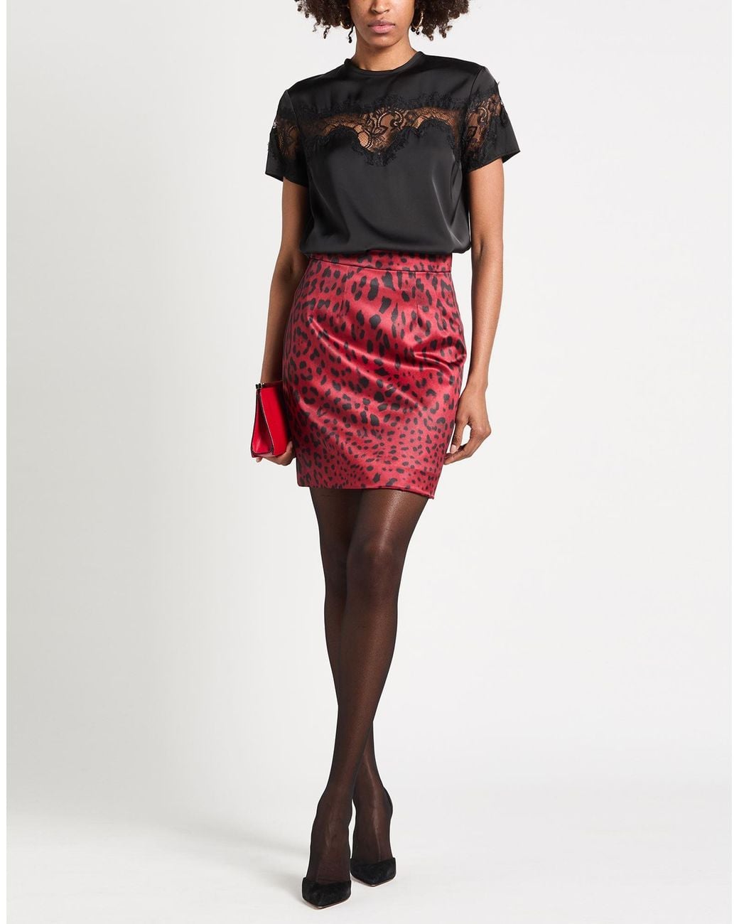 Dolce & Gabbana Red Mini Skirts