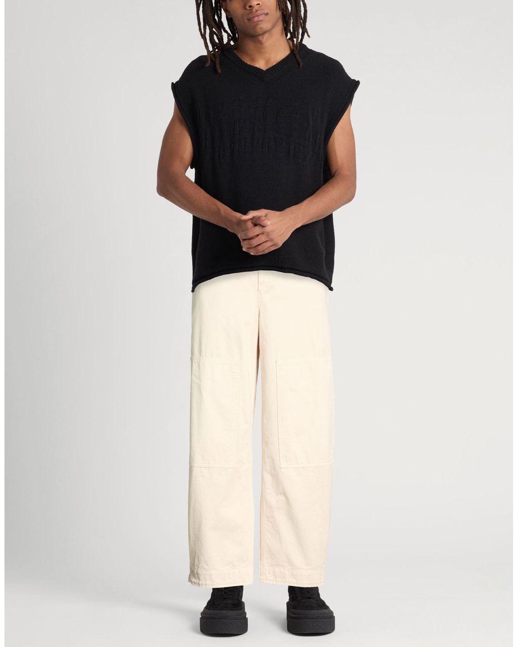 Etro Natural Pants Cotton for men