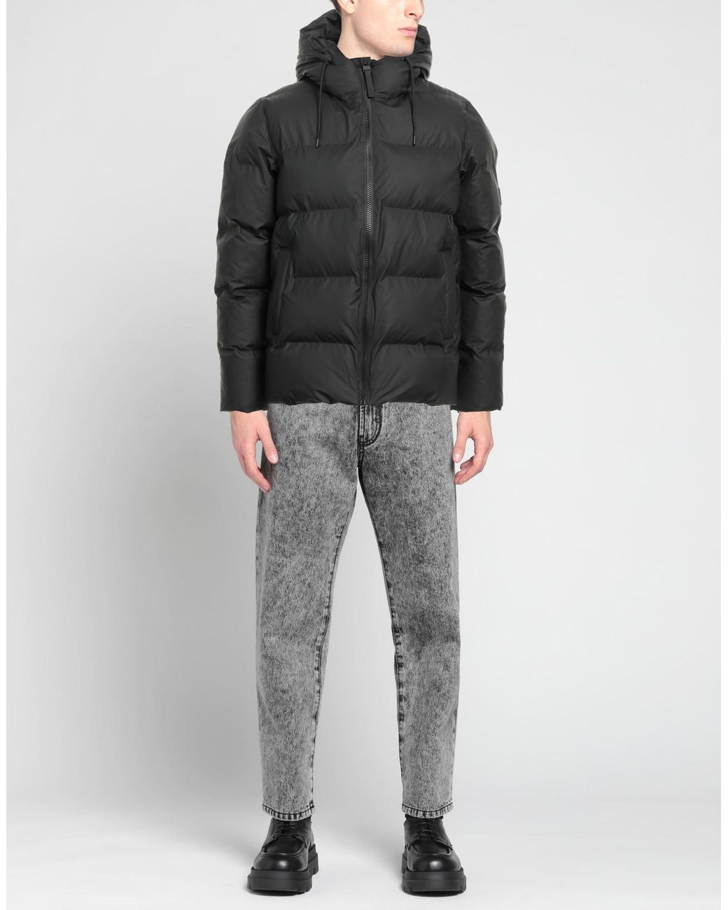 Rains Black Puffer for men