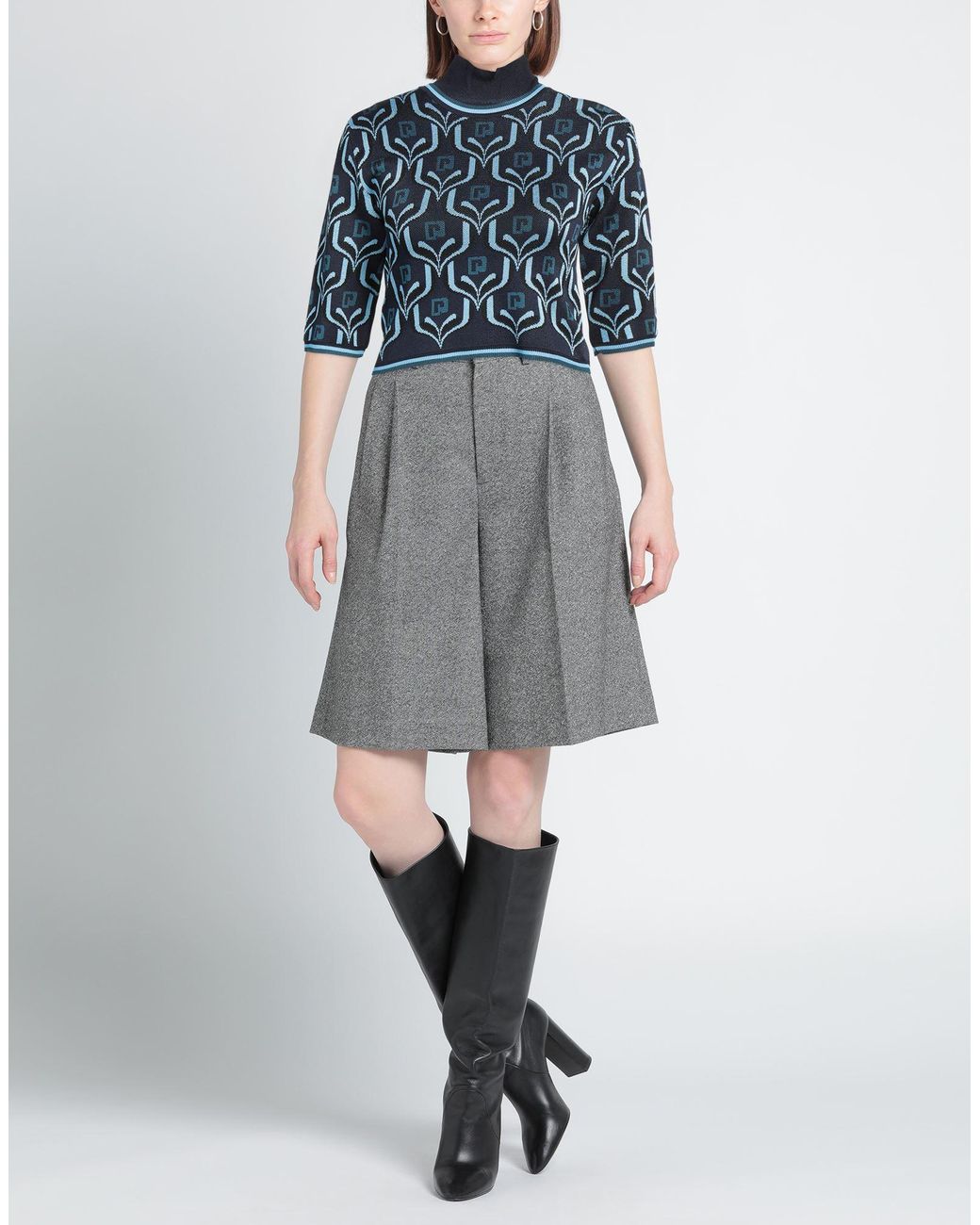 Rabanne Blue Rollkragenpullover