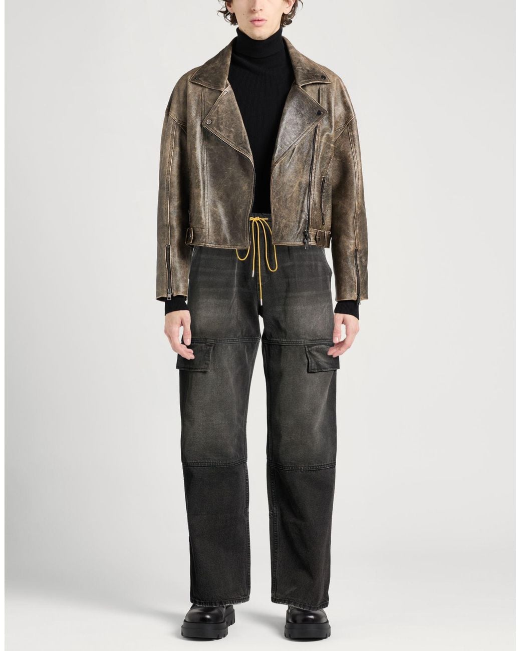 Rhude Gray Jeans for men