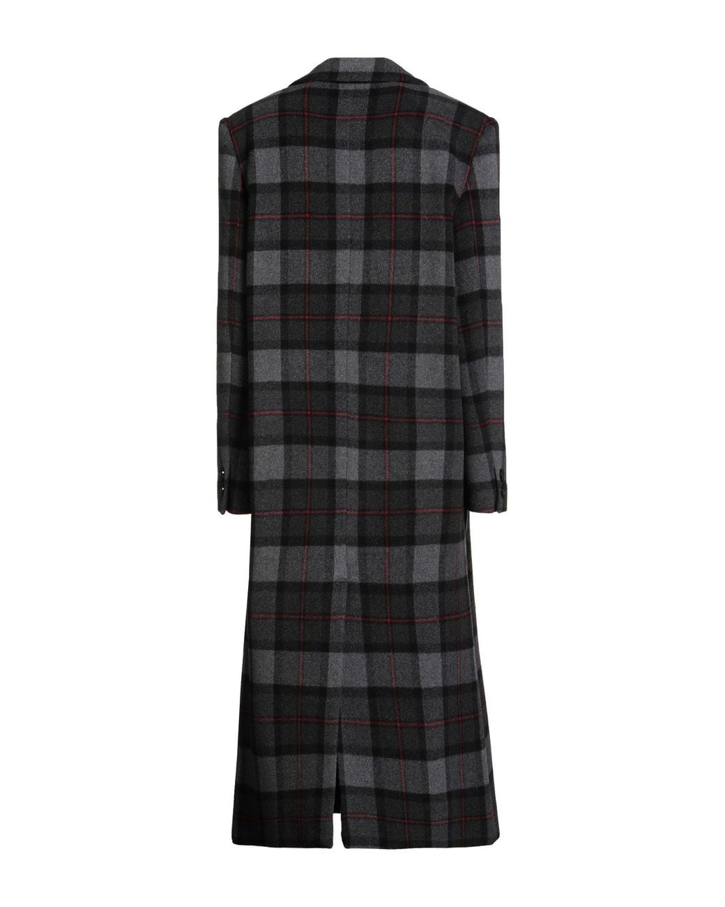 MSGM Black Coat Wool, Polyamide