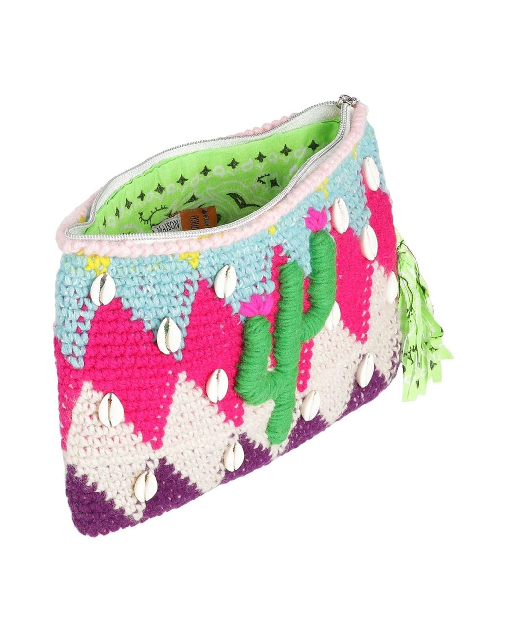 MAISON BADIGO Pink X Arizona Love -- Handbag Wool