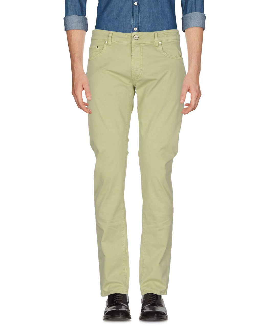 Pt05 Cotton Casual Pants in Light Green (Green) for Men - Lyst