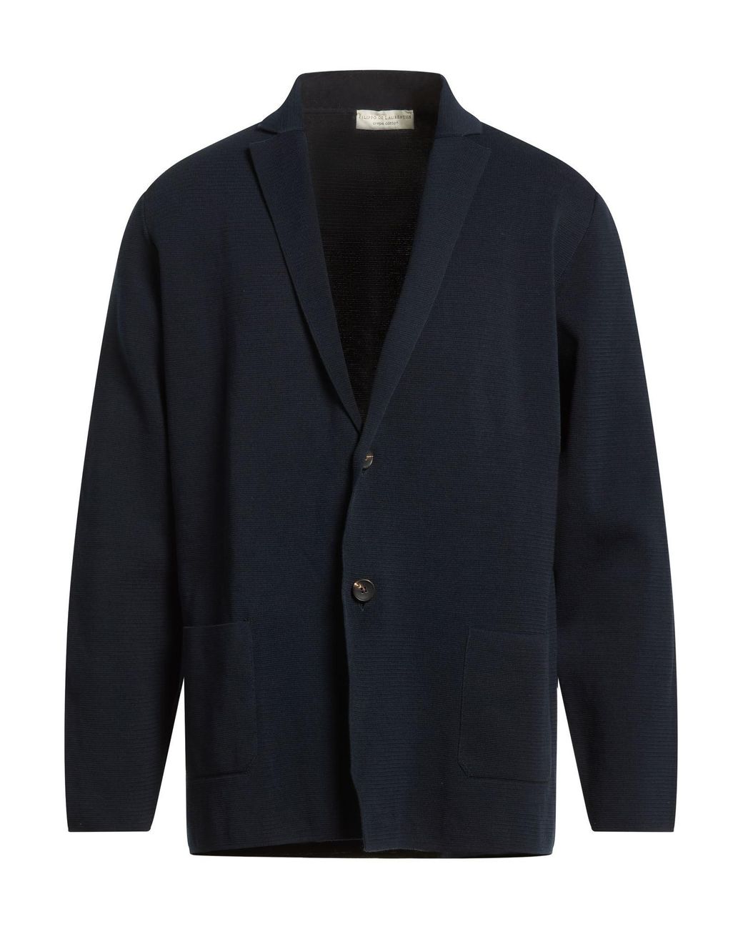 FILIPPO DE LAURENTIIS Blue Blazer Cotton for men