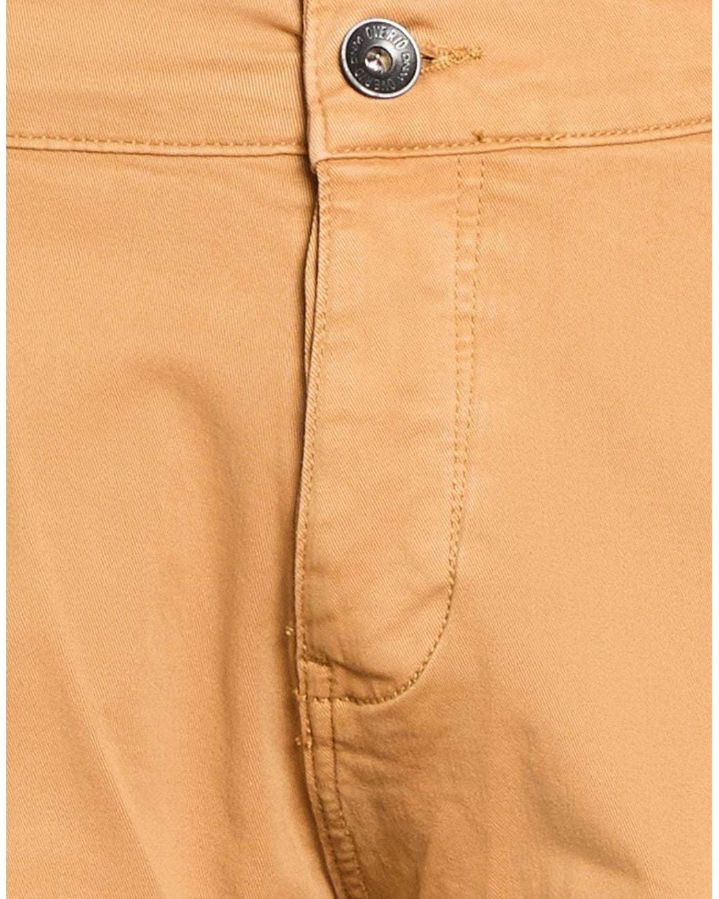 OVER/D Natural Camel Pants Cotton, Elastane for men
