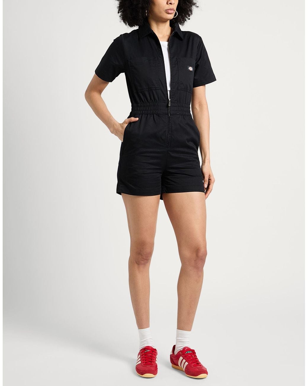 Dickies Black Playsuit Cotton