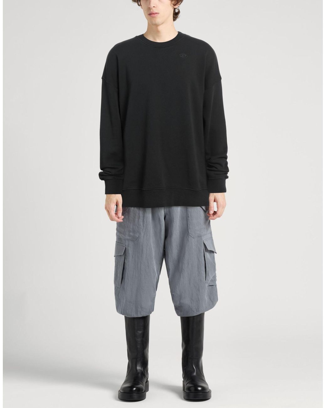 DIESEL Black Sweatshirt Cotton for men