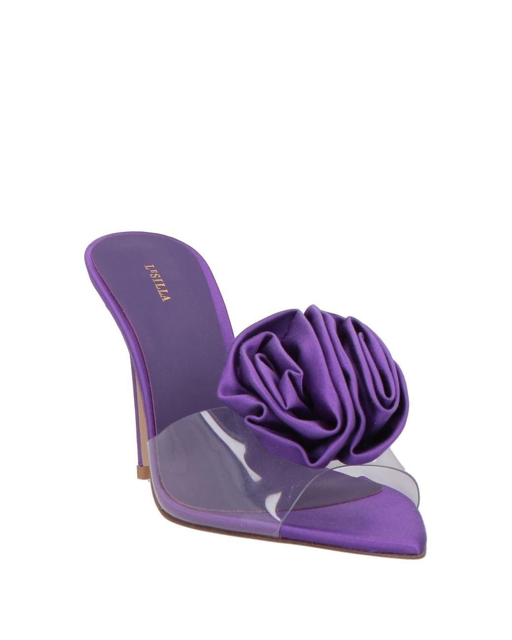 Le Silla Purple Sandals Textile Fibers
