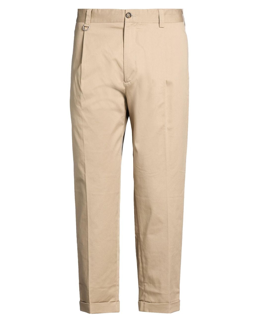 Paolo Pecora Natural Pants Cotton, Elastane for men