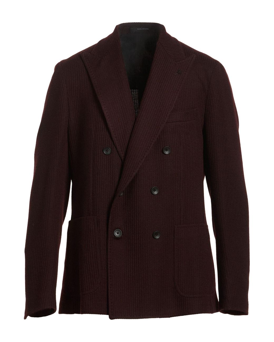 Tagliatore Purple Blazer Polyester, Virgin Wool, Acrylic for men