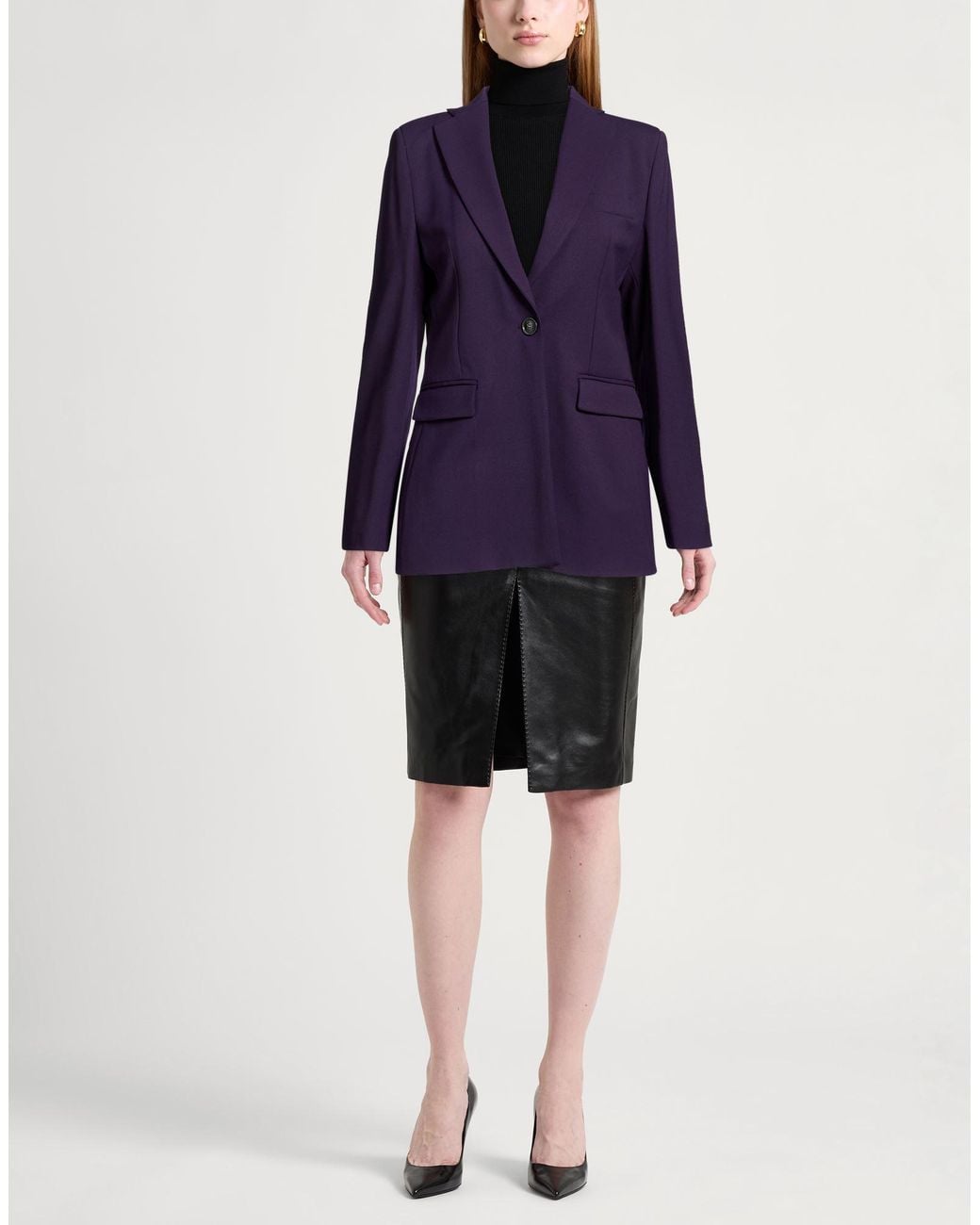 SEVENTY VENEZIA Blue Blazer Polyester, Virgin Wool, Elastane