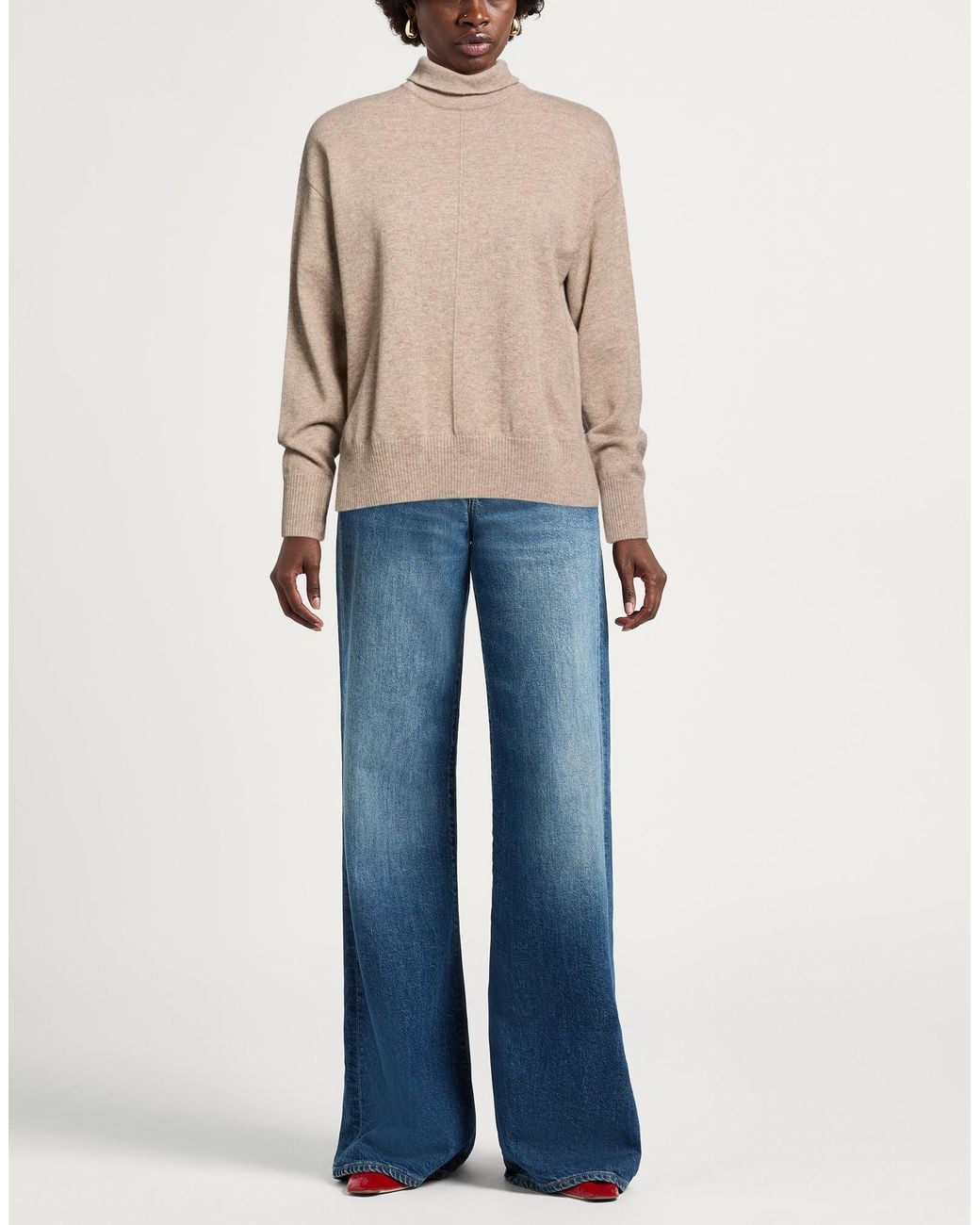 Weekend by Maxmara Natural Turtleneck Wool, Cashmere