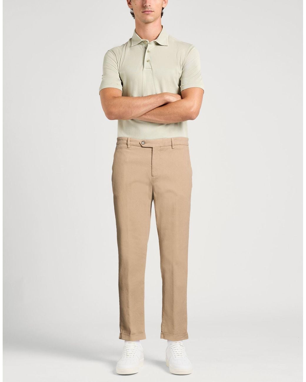 Berwich Natural Light Pants Cotton, Elastane for men