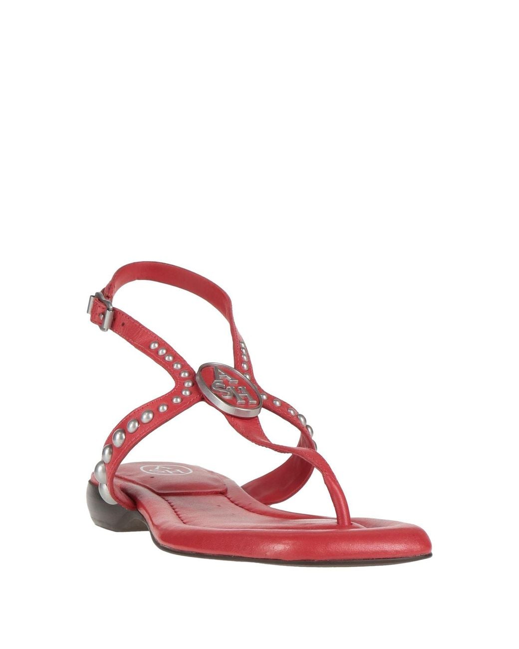 Ash Red Thong Sandals