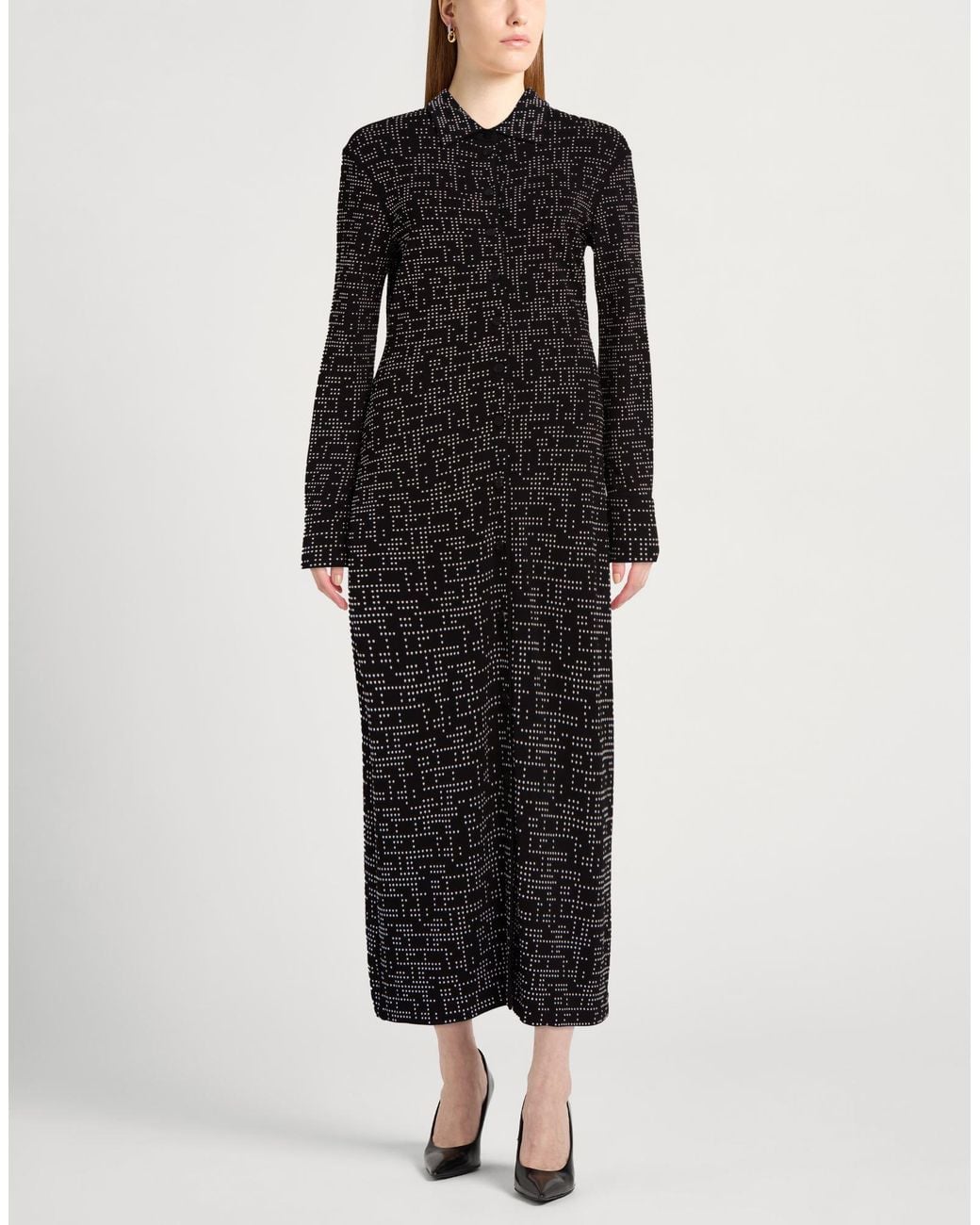 Ferragamo Black Midi Dress