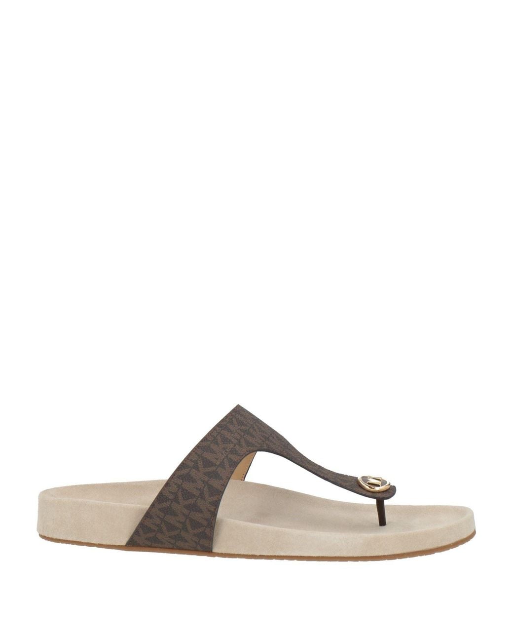 MICHAEL Michael Kors Brown Thong Sandal Textile Fibers