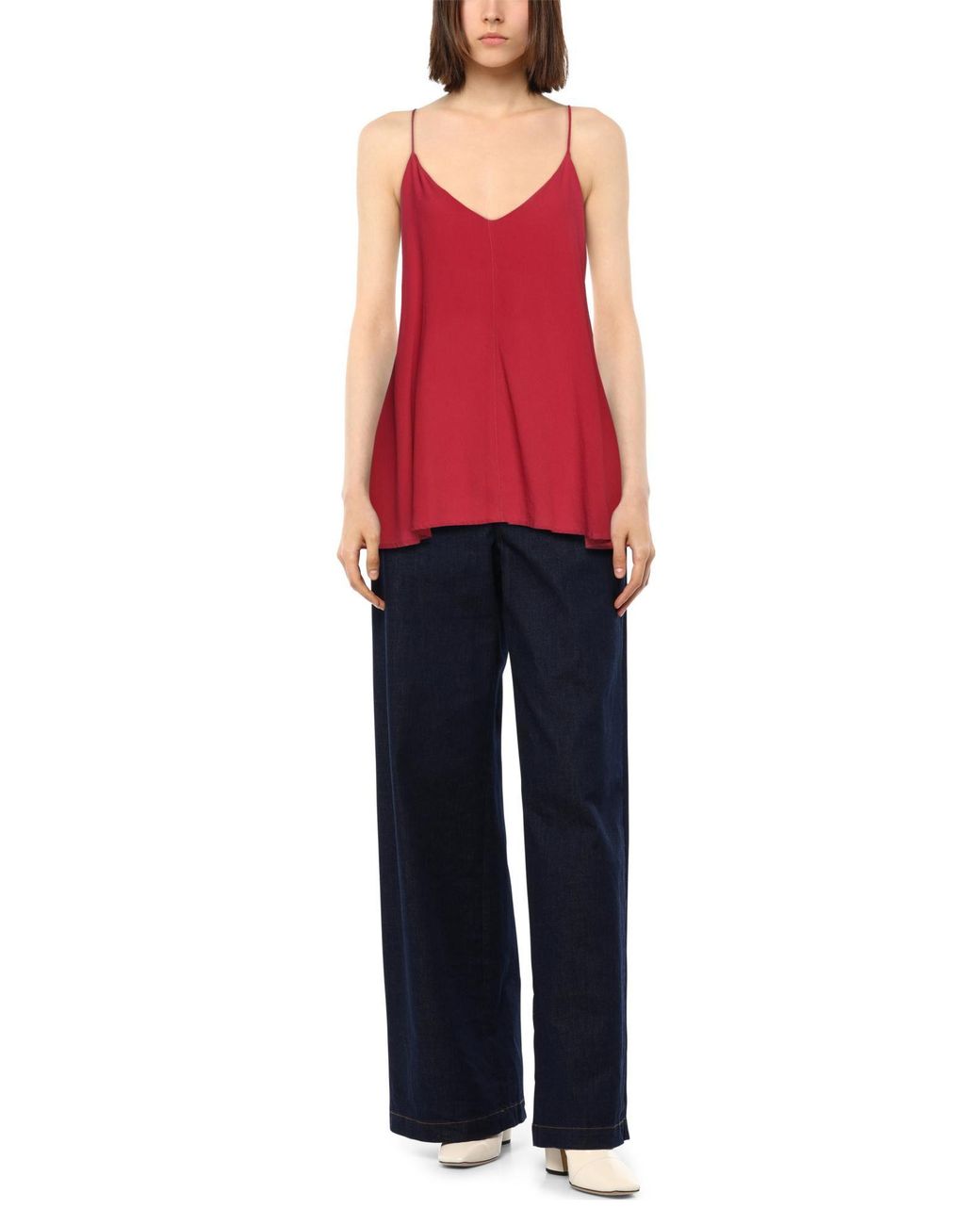 Ottod'Ame Red Top Silk