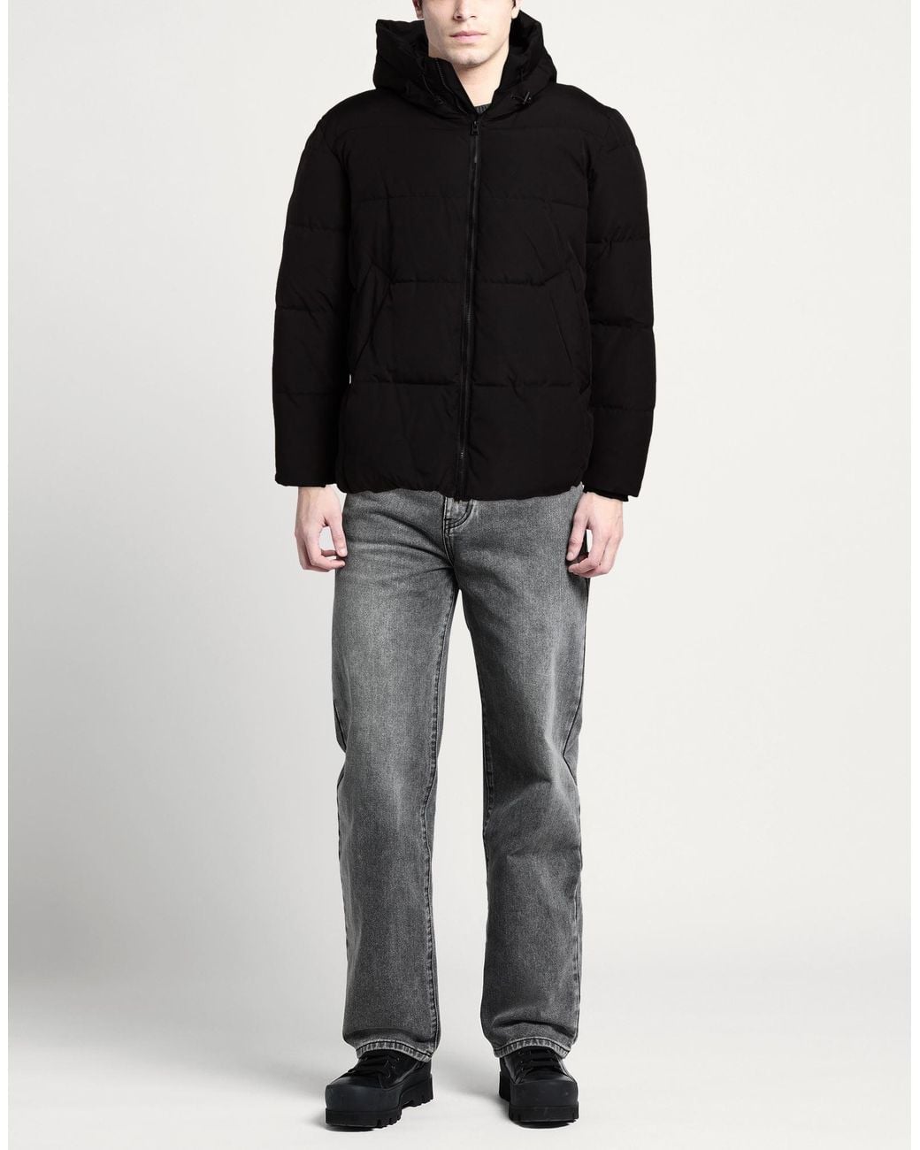 ADHOCONCEPT Black Puffer for men
