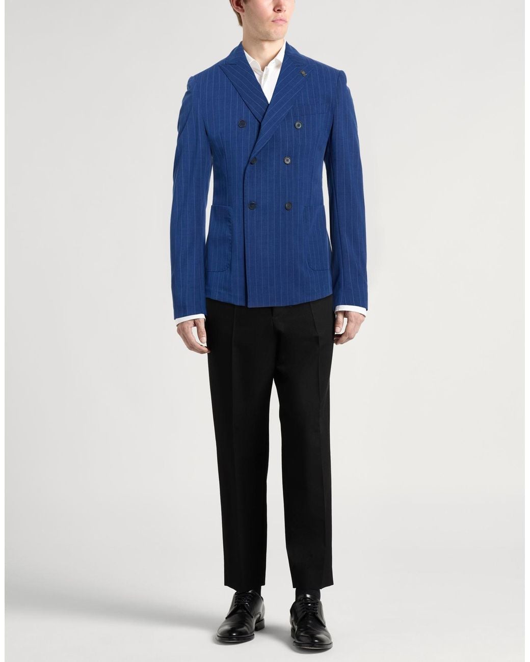 Bob Blue Blazer Polyester, Viscose, Elastane for men