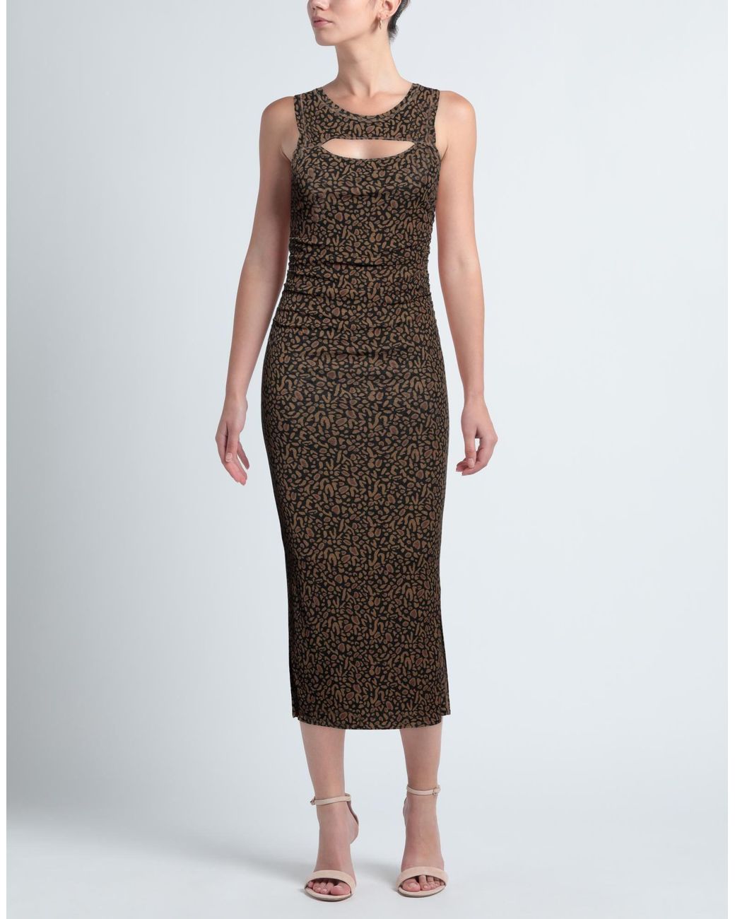 Nanushka Brown Midi Dress