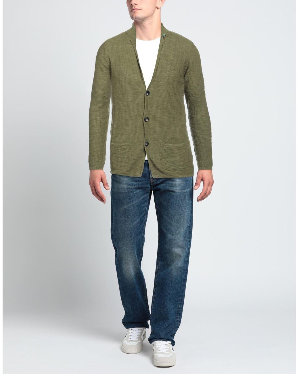 Berna Green Cardigan for men