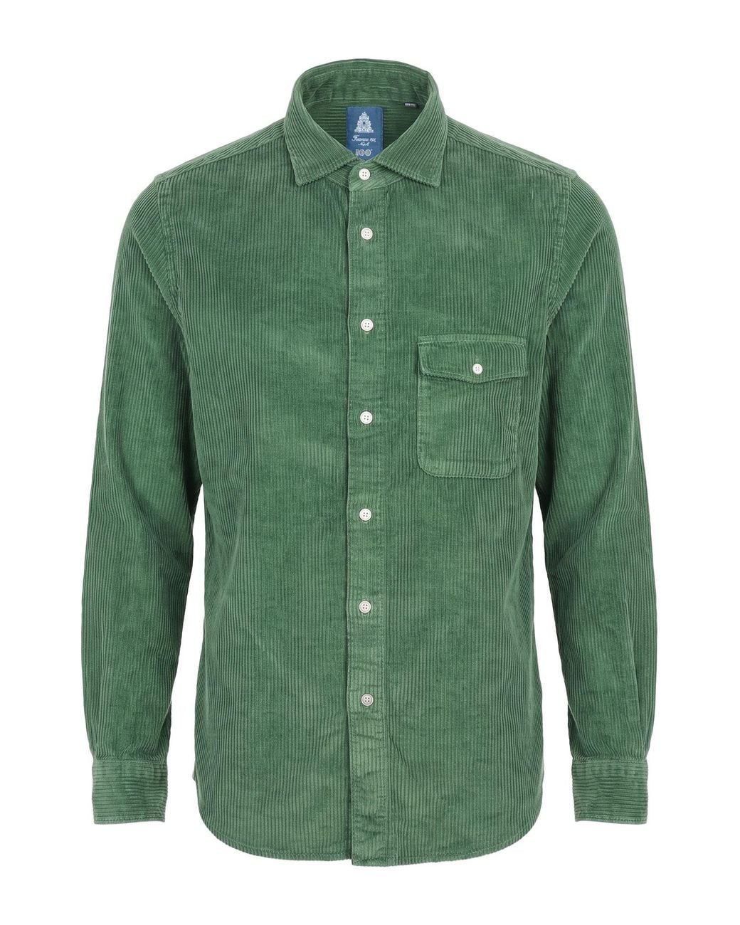Camisa Finamore 1925 de hombre de color Green