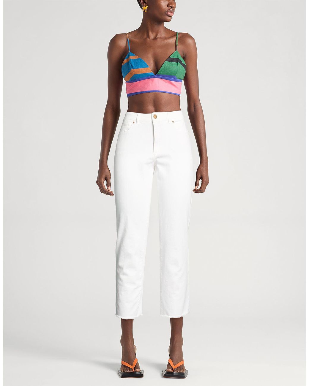 Seductive White Jeans Cotton, Lyocell, Elastomultiester, Elastane