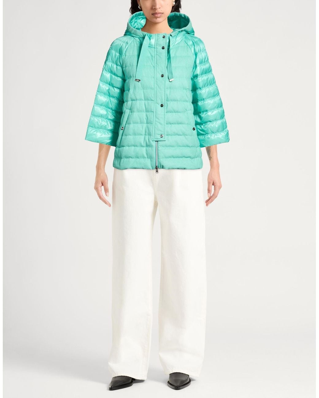 Herno Blue Puffer Silk, Cashmere