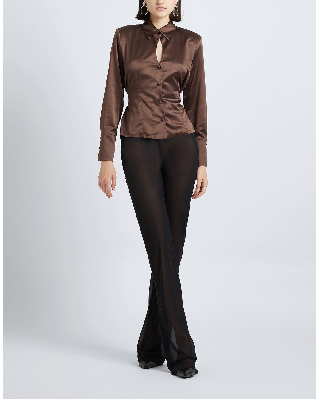 8 by YOOX Brown Shirt