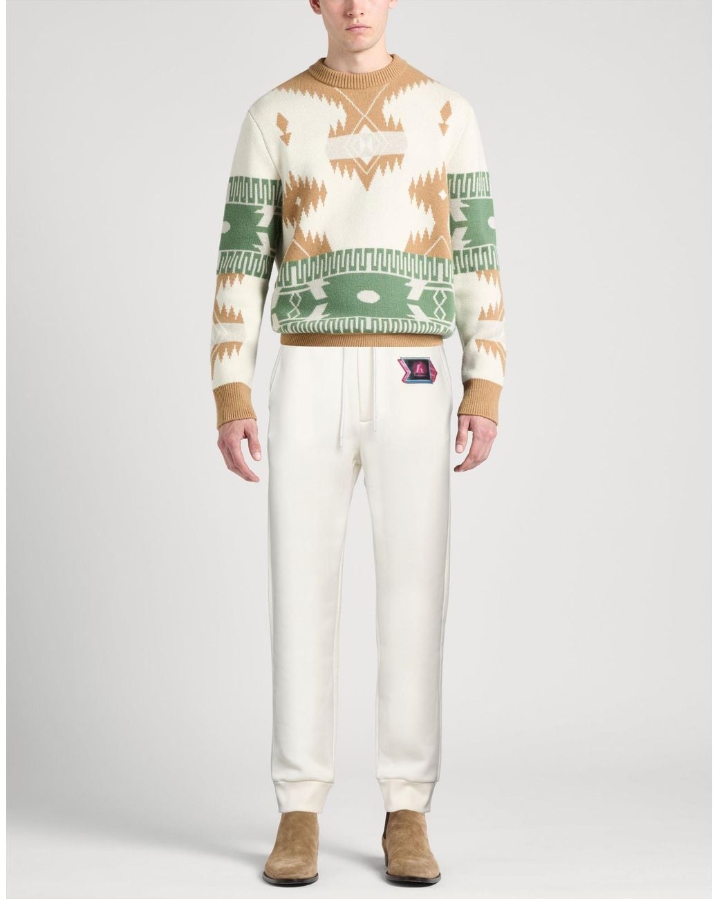 Emporio Armani White Pants for men