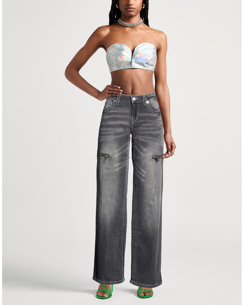 True Religion Gray Jeans