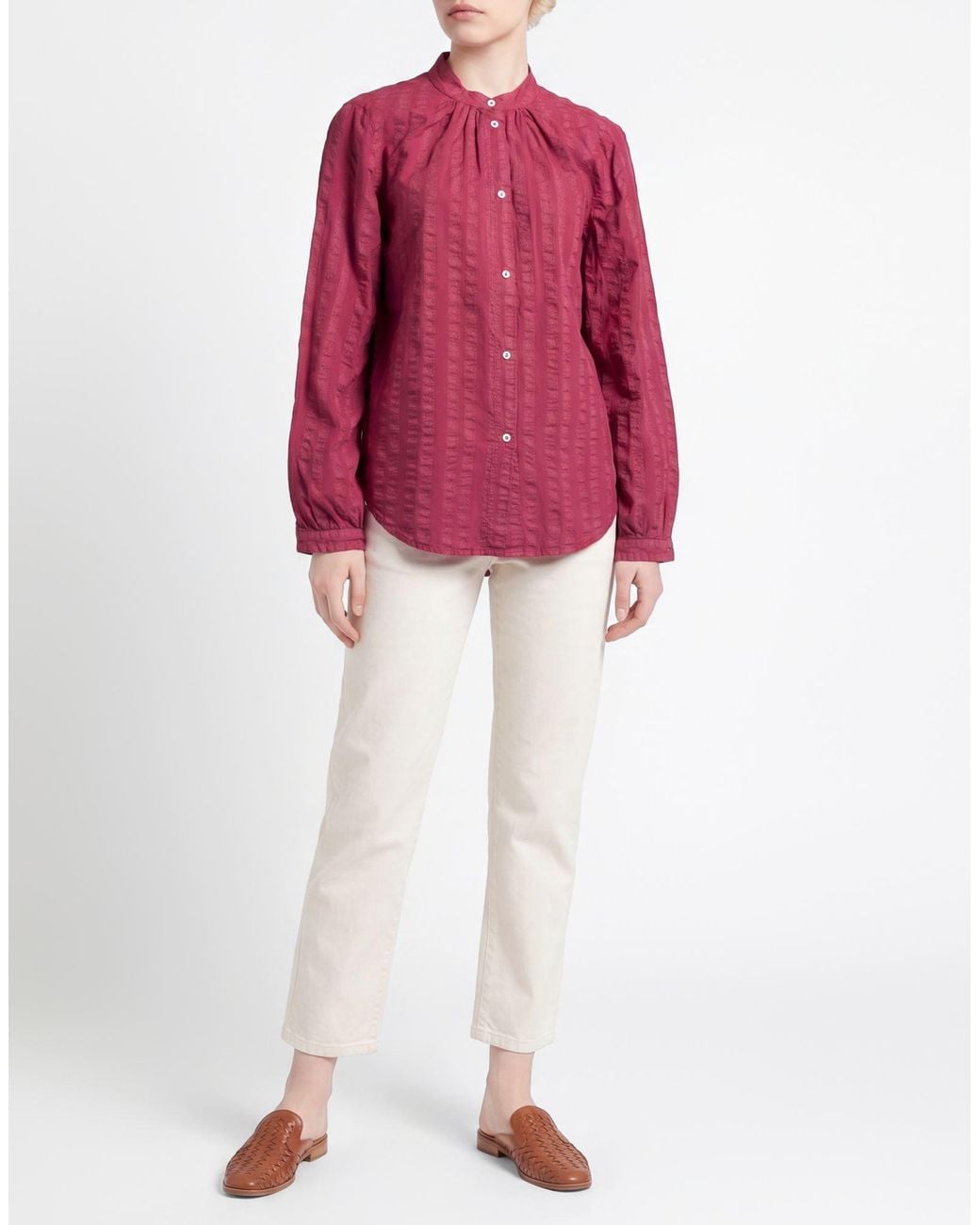 Massimo Alba Red Shirt Cotton, Polyamide