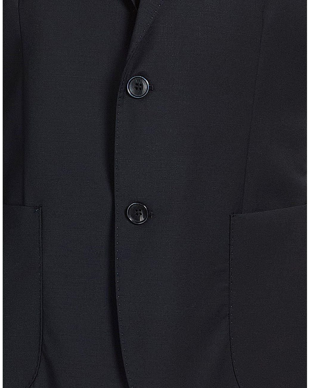 Exte Blue Midnight Blazer Polyester, Wool, Elastane for men