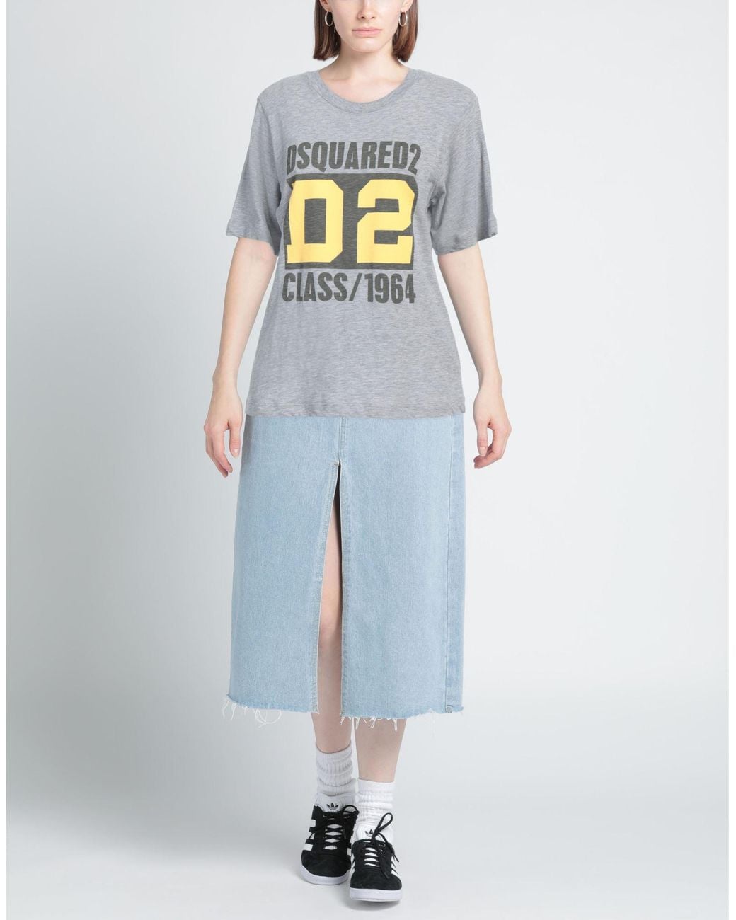 DSquared² Gray T-Shirt Cotton, Viscose