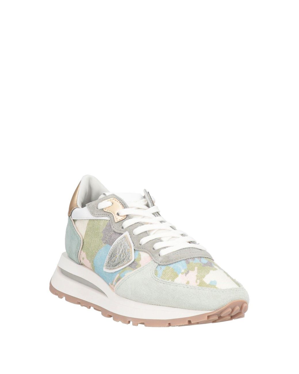 Philippe Model White Light Sneakers Leather, Textile Fibers