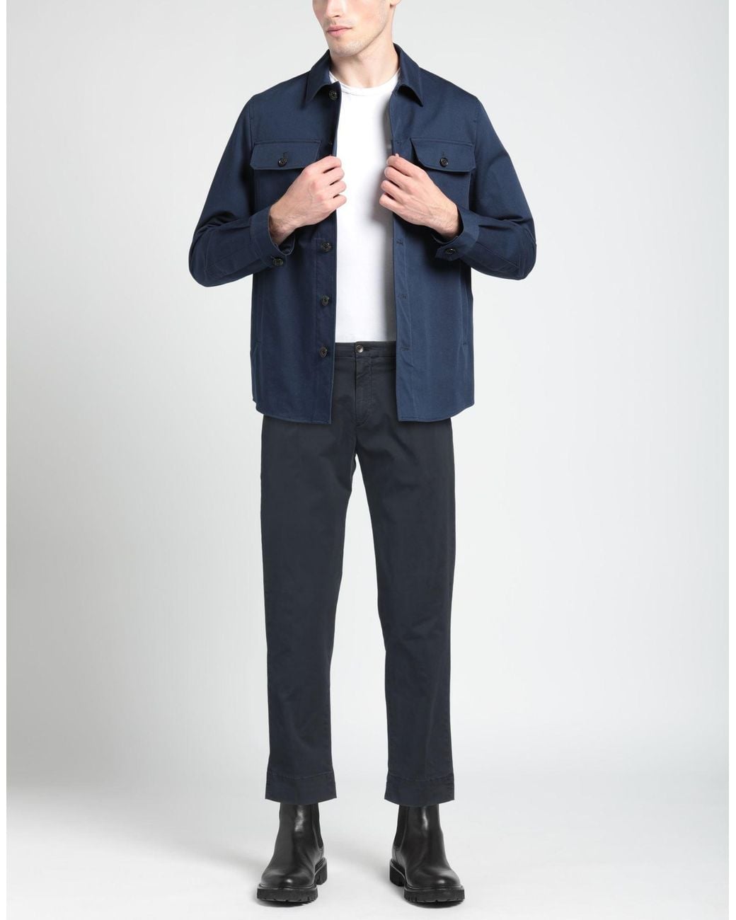 Briglia 1949 Blue Pants Cotton, Elastane for men