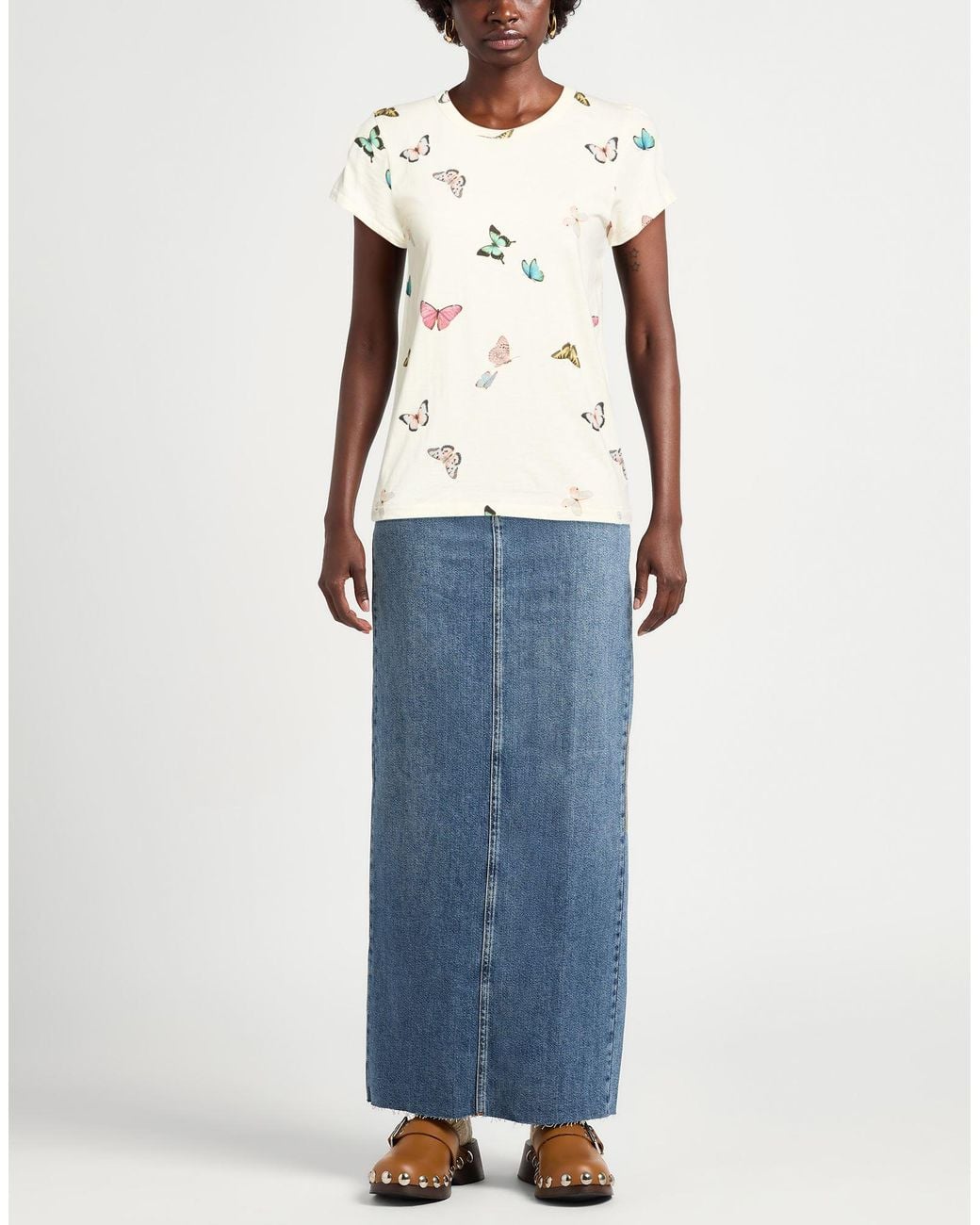 Rag & Bone Natural T-Shirt Pima Cotton