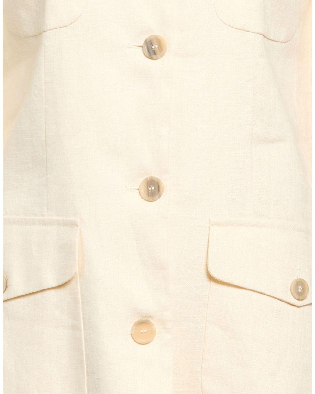 Semicouture Natural Jacket Linen, Polyester