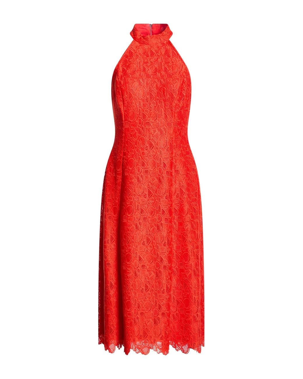 Karl Lagerfeld Red Midi Dress