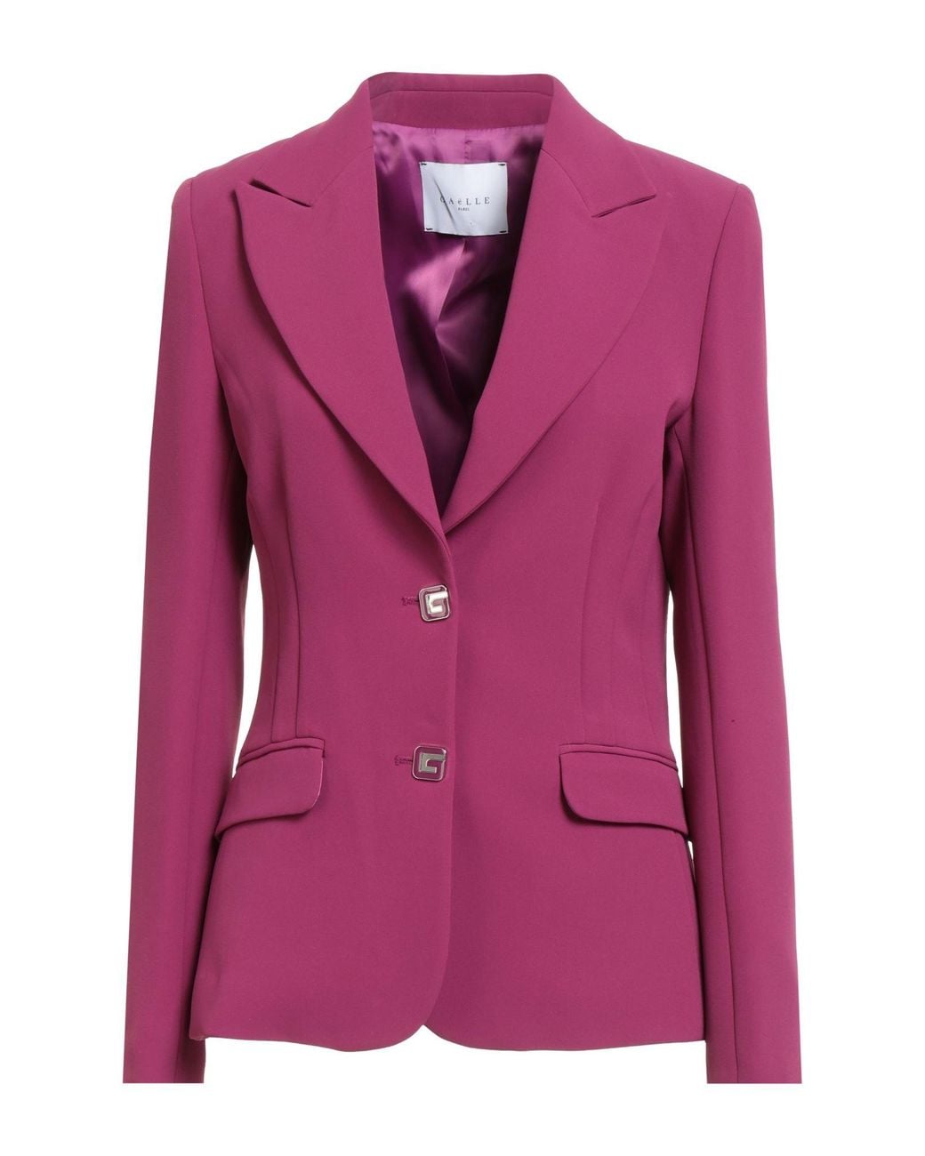 Gaelle Paris Pink Mauve Blazer Polyester, Elastane