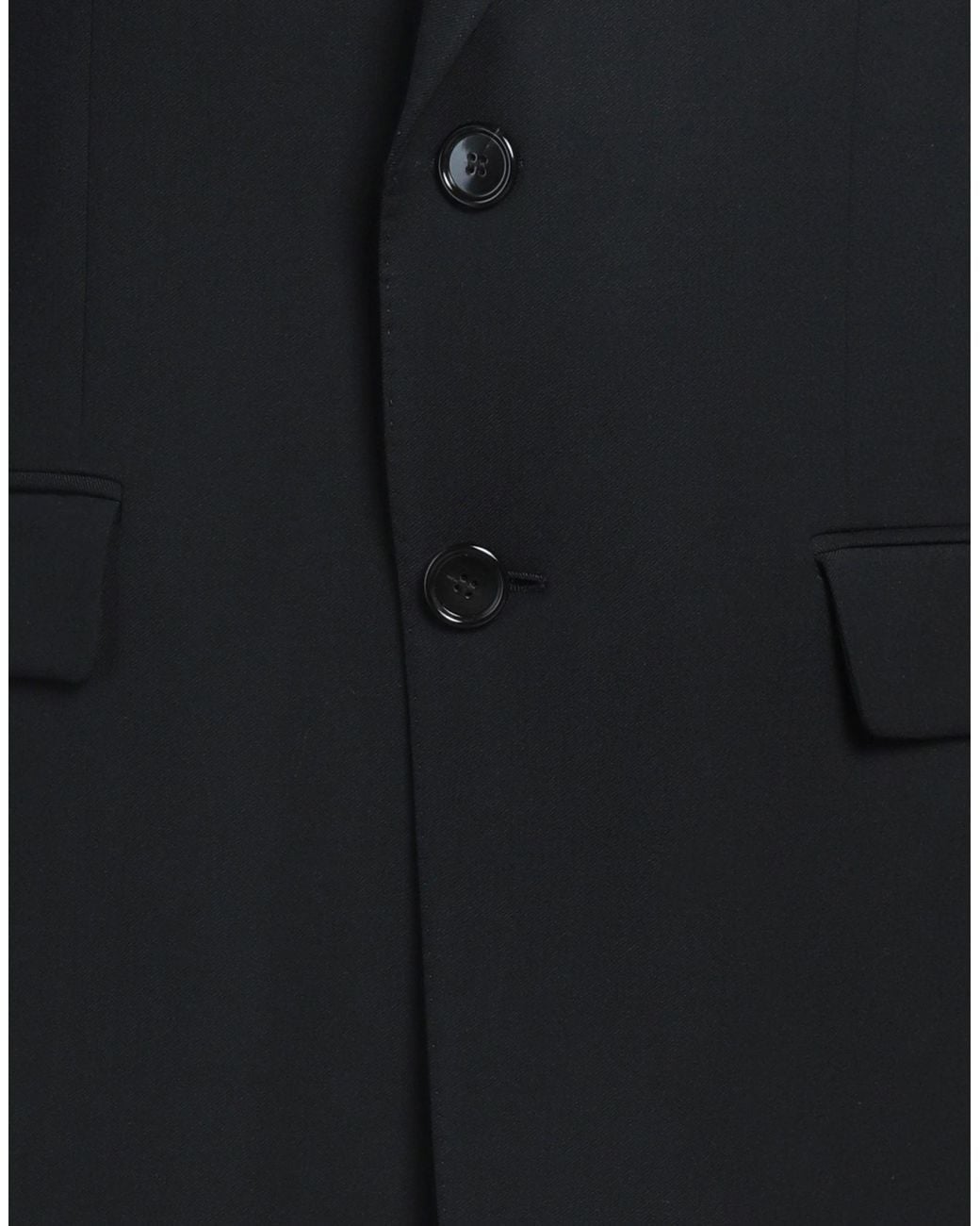 AMI Black Blazer Viscose, Wool for men