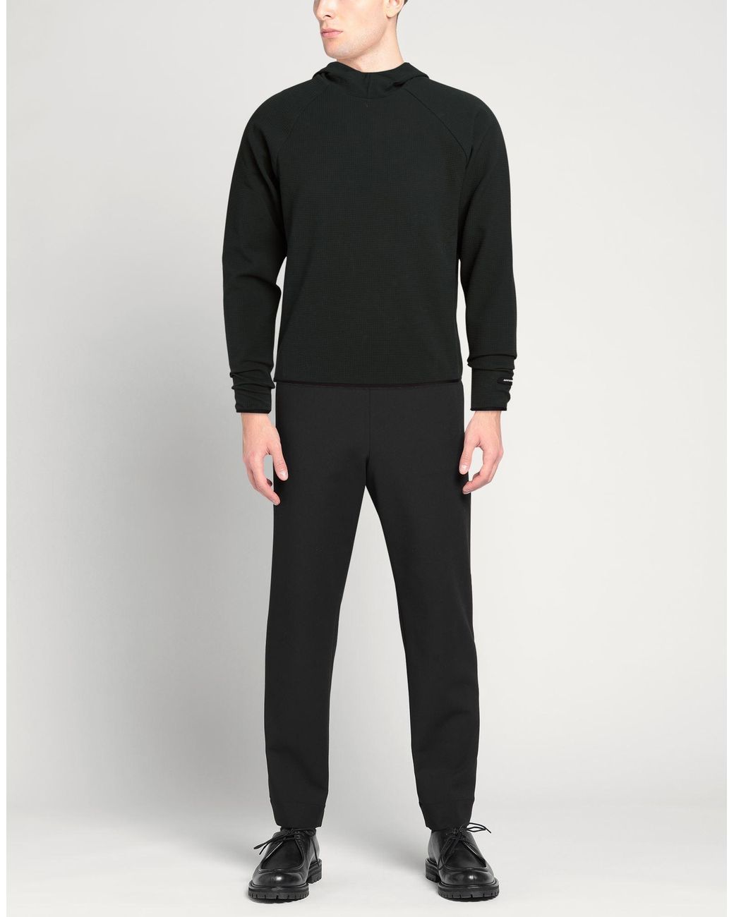 AFFXWRKS Black Dark Sweatshirt Recycled Polyester, Recycled Polycarbonate, Elastane for men